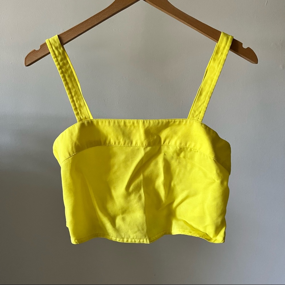 Aritzia Wilfred Yellow Tank Top
